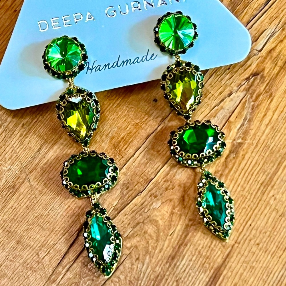 NWT Deepa Gurnani Beaded Crystal Chandeliers - Picture 11 of 14